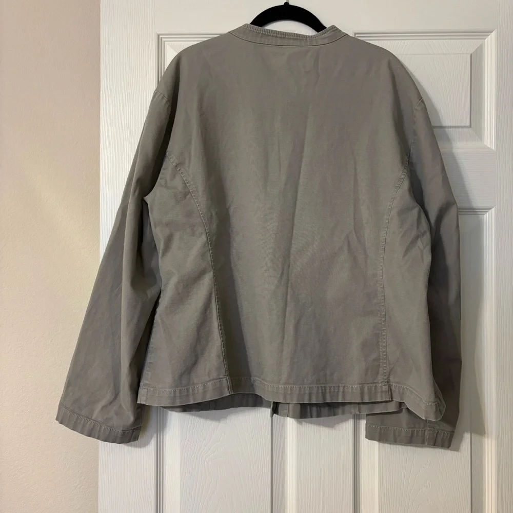 Eileen Fisher Button Up Jacket, plus size 1X - Picture 2 of 14